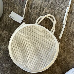 Just Fab woven white purse